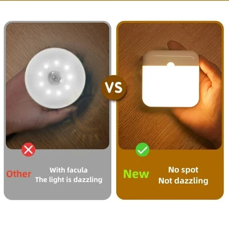 Luce Notturna con Sensore di Movimento USB LED TYPE-C  IT - Immagine 3 di 4