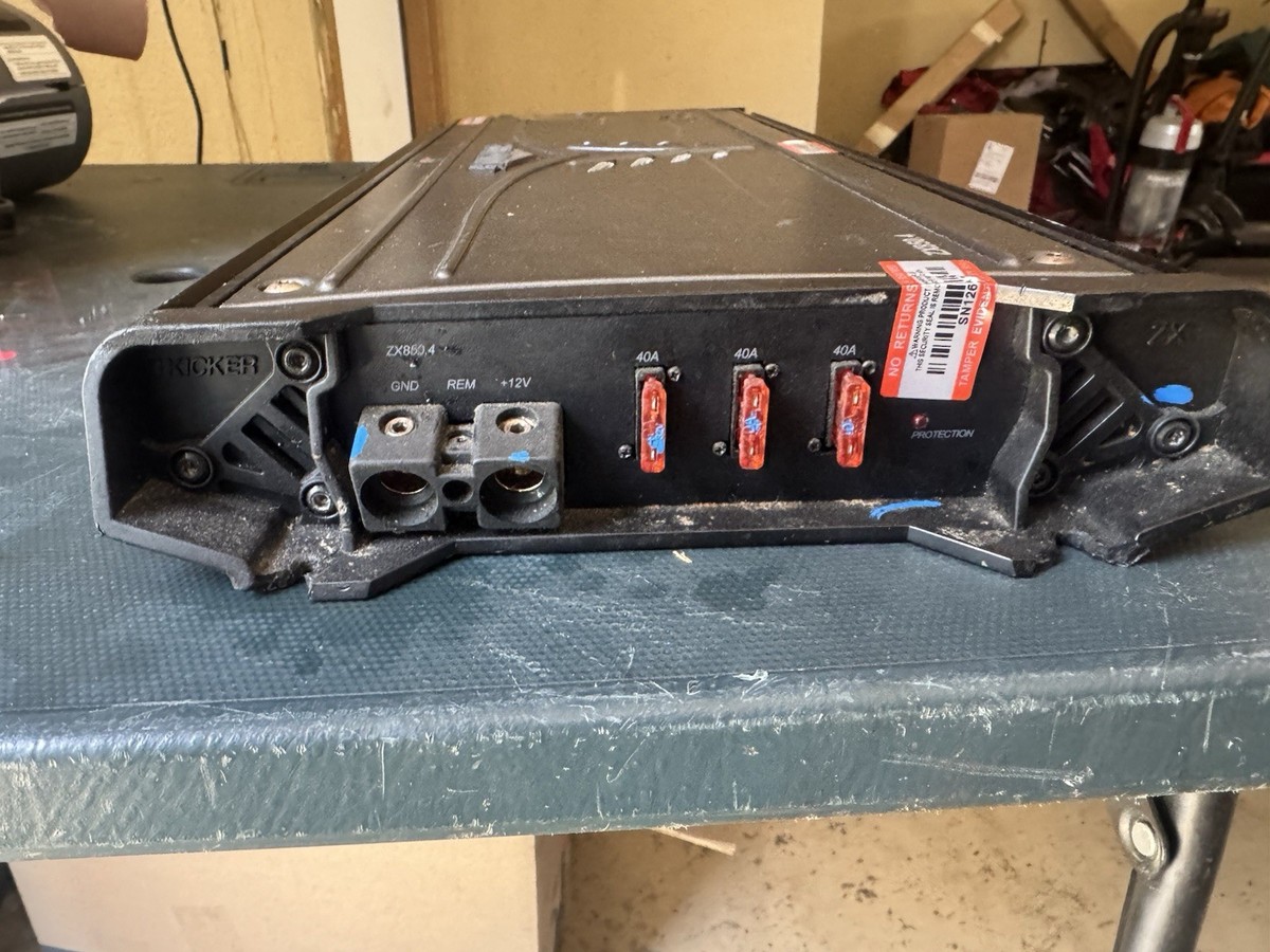 🔊 KICKER ZX850.4 4ch power amplifier Old School✓ | eBay