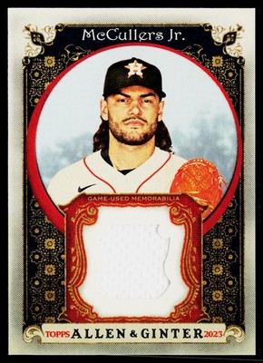 2023 Topps Allen & Ginter #AGRB-LM Lance McCullers Jr. Allen & Ginter Relic