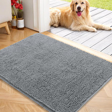 Dog Door Mat for Muddy Paws 40X32, Absorbs Moisture and Dirt, Absorbent Non-Slip