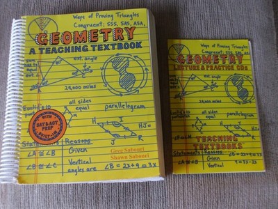 Teaching Textbooks Geometry: A Teaching Textbook Spiral Bound Math Sabouri cd