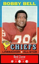 1971 Topps - #35 Bobby Bell VG/EX. (CREASED) HOF!