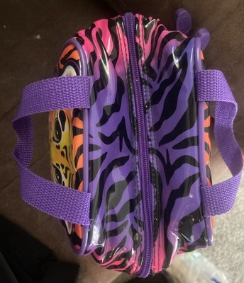 Lisa Frank Y2K Tiger Purple Insulated Lunch Box Double Zip Adjustable Strap Lisa Frank Y2K Tiger Purple Insulated Lunch Box Double Zip  main image 4