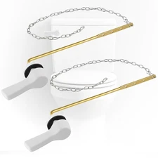 iFealClear 2 Pack Metal Toilet Tank Flush Lever Replacement, Universal Front ...