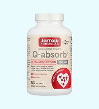 Jarrow Formulas Ubiquinone Q-absorb Ultra Absorption 100mg  - 120 Softgels Fresh