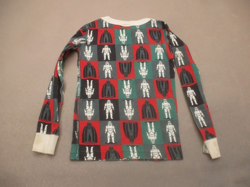 Hanna Andersson Size 6-7 Boys Multicolor 100% Organic Cotton Knit Pajama Top 908 - Picture 3 of 4