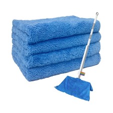 4 Pcs Extra Large Microfiber Cleaning Cloth, 30"x20" Washable Reusa... Fast Ship