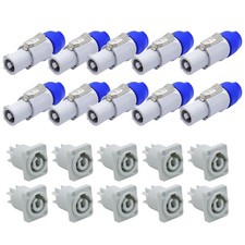 NAC3FCB Powercon Cable Connector Power adapter Male/Female Replace for Neutrik