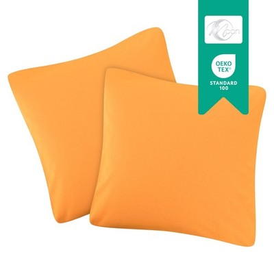2er Pack Kissenbezug 100% Baumwolle Kissenhülle Jersey 160g/m²  Moon Line-green