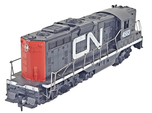 Athearn CN Diesellok 4563 OO HO Spur schwarz geprüft Runner Modellschienen ohne Karton. | Zustand: Used