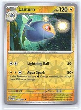 LANTURN 021/091 REVERSE HOLO PALDEAN FATES POKEMON TCG CARD