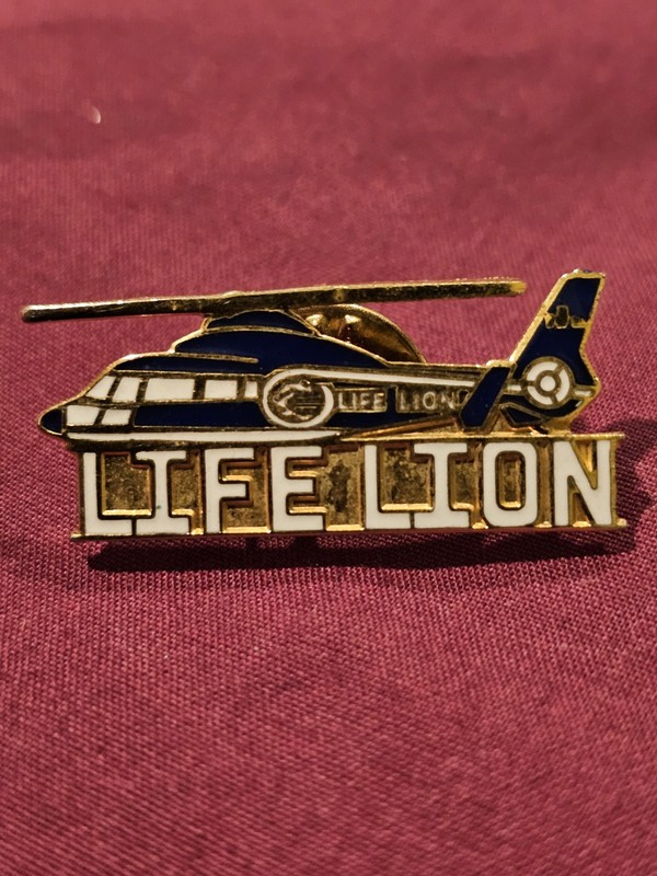 Penn State Life Lion Life Flight Helicopter Pin Paramedic Airbus Ambulance