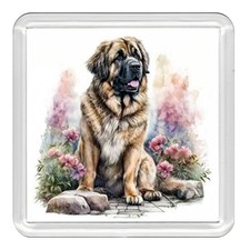 LEONBERGER Dog Acrylic Coaster Novelty Drink Cup Mat Great Gift