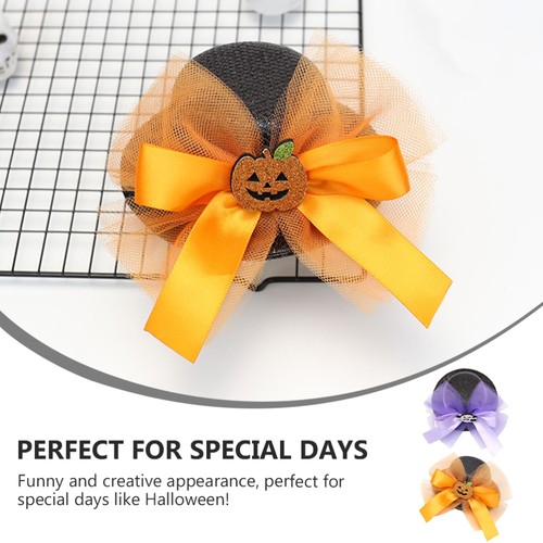 2 PEZZI Zucca Topper Bambino Halloween Copricapo Cappello Divertente Copricapo - Foto 6 di 12
