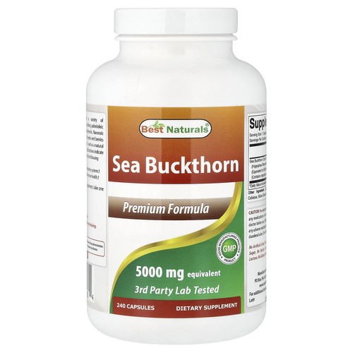 Sea Buckthorn, 240 Capsules (500 mg per Capsule)
