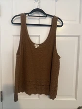XXL  Knitted Cotton Tank Top
