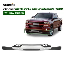 Front Bumper Lower Valance For 2016-2018 Silverado 1500 With Chrome Skid Plate