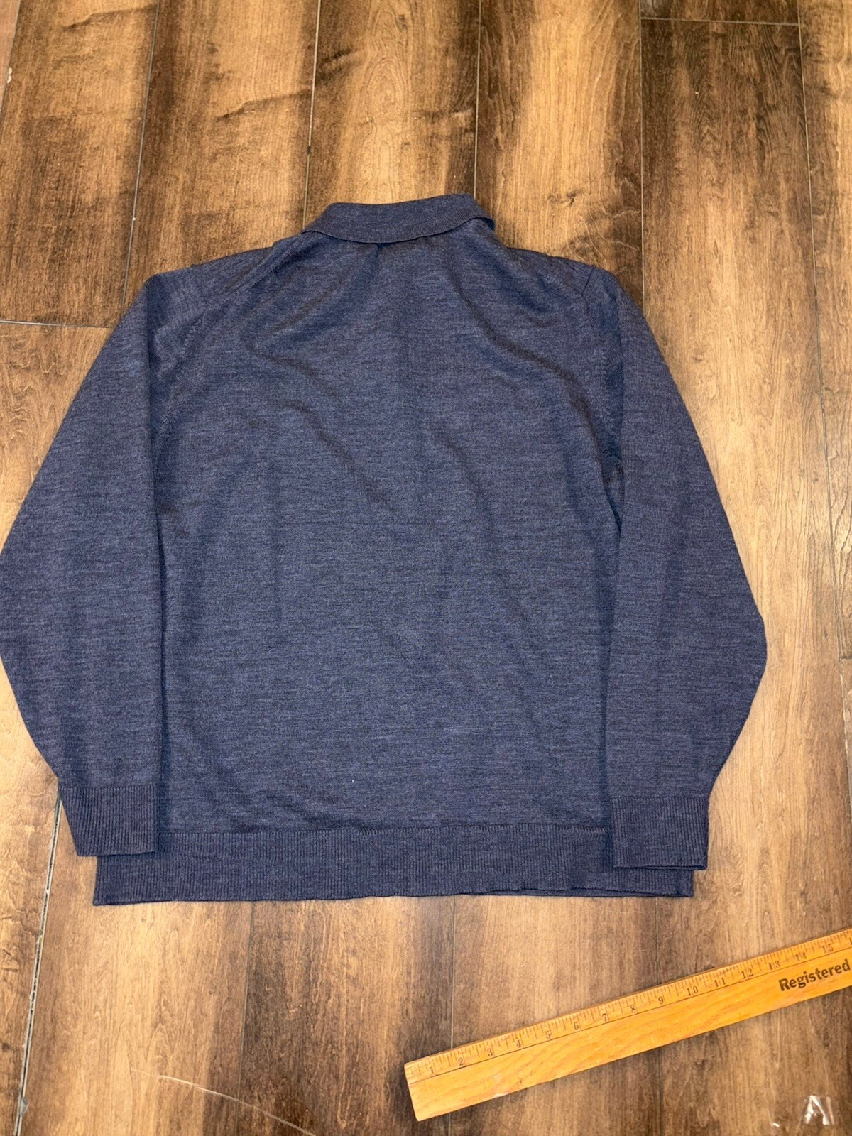 LL Bean Button Collared 100% Wool Pullover Sweate… - image 7