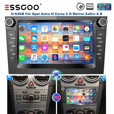 Android 14 Für Opel Corsa C/D Zafira B Astra G H Apple Carplay Autoradio GPS NAV