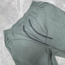 Mountain Hardwear Track Pants Mens Medium Green Elastic Waist Zip Pocket Hiking