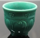 Vintage  SHAWNEE  3.5"   Green Flower Pot  JARDINIERE  Planter  USA