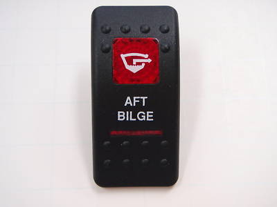 BILGEPUMP SWITCH 2 RED LENSES AFT BILGE VIDI CONTURA 