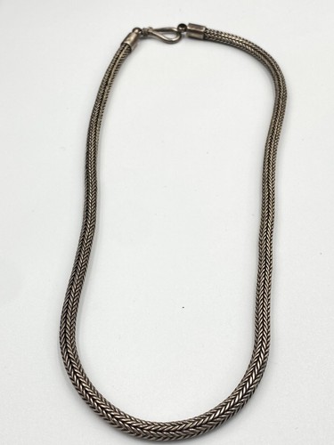 Silpada Sterling Silver Wheat Chain choker Necklace - Picture 6 of 11