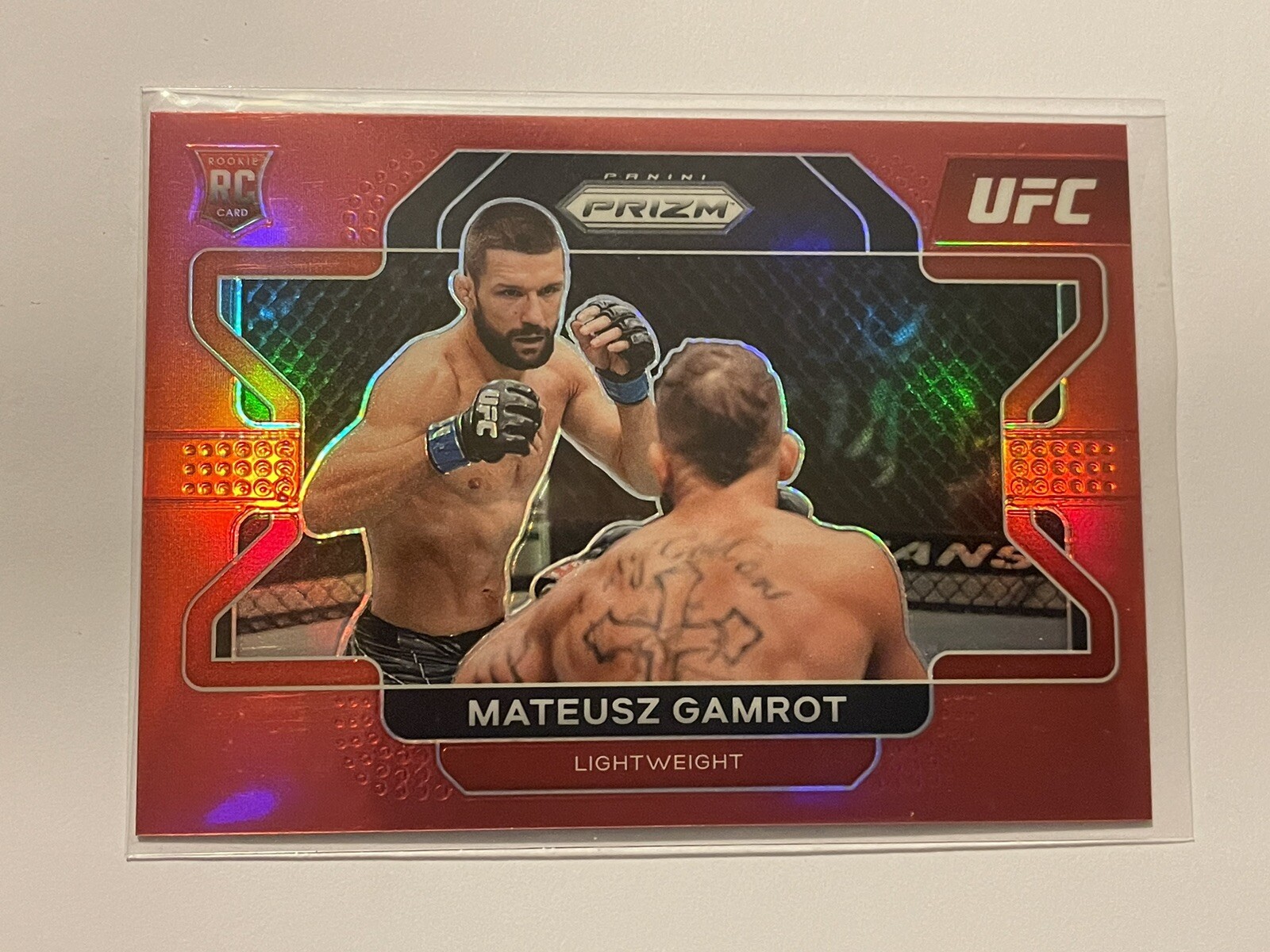 Mateusz Gamrot UFC 2022 Prizm Red Prizm RC Rookie Card 24/299 🇵🇱