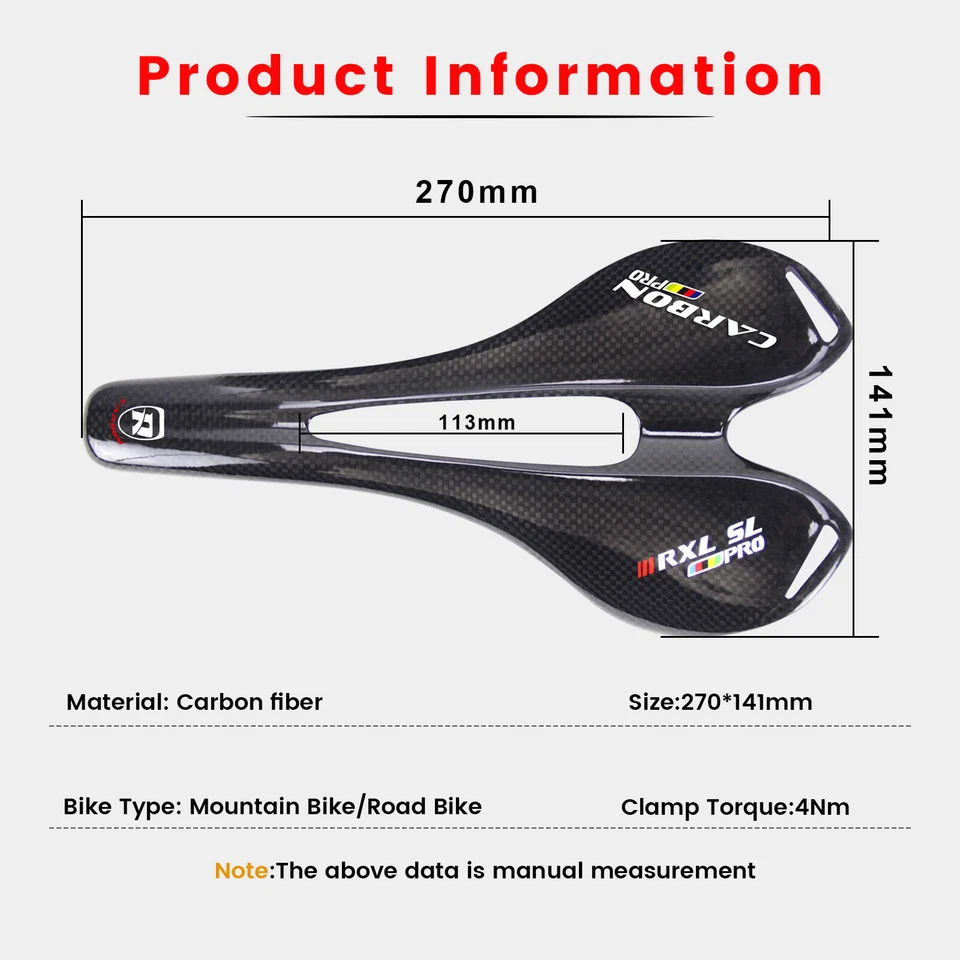 MTB Bike Saddle Bicycle Seat Comfort Front Seat Mat Carbon Mountain Bike Saddles - Image 3 of 4