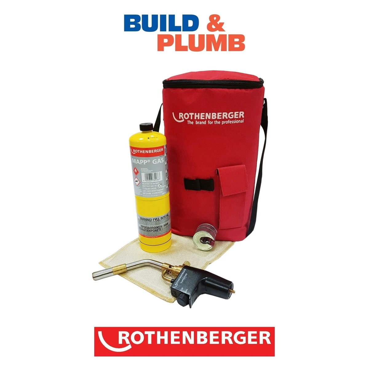 Rothenberger Hot Bag Kit Super Fire 2 Torch 15mm Pipeslice MAPP