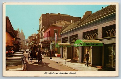 Al Hirts Club Bourbon Street New Orleans Louisiana 1960s Postcard N1N