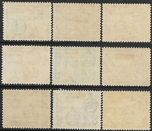 Turks & Caicos Is 1938 part set 9 of 14 sg 194-202 MH Pictorial Definitives - Picture 2 of 2