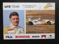 Jos Verstappen autograph signed 10x15 cm postcard Opel Dallara 393