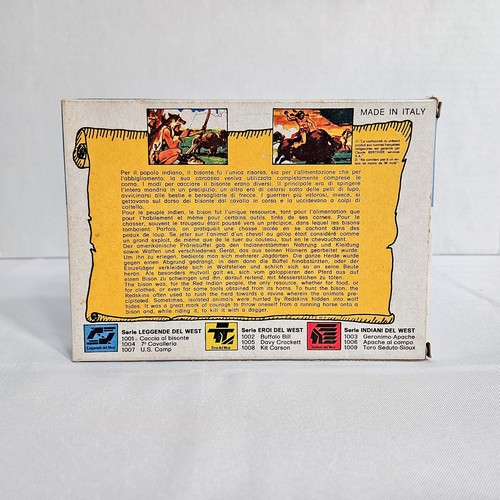 Vintage Atlantic Far West Story HO Scale 1/72 Figures Apache Camp Caccia Bisonte - Picture 8 of 15