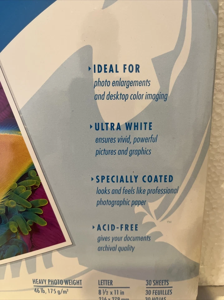 Great White Glossy Photo Paper 93 Ultra White Glossy 30 Sheets 8.5 x 11 - Image 2 of 4