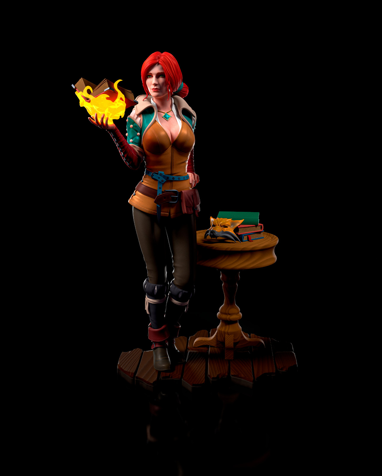 Triss Merigold - The Witcher - Fan Art - por H3LL Creator modelo impreso en 3D resina