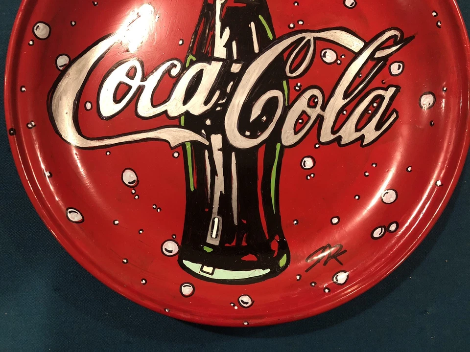STEVE KAUFMAN ALL original Coca Cola painting drawing SIGNED COA Plate Coke - Image 4 of 4