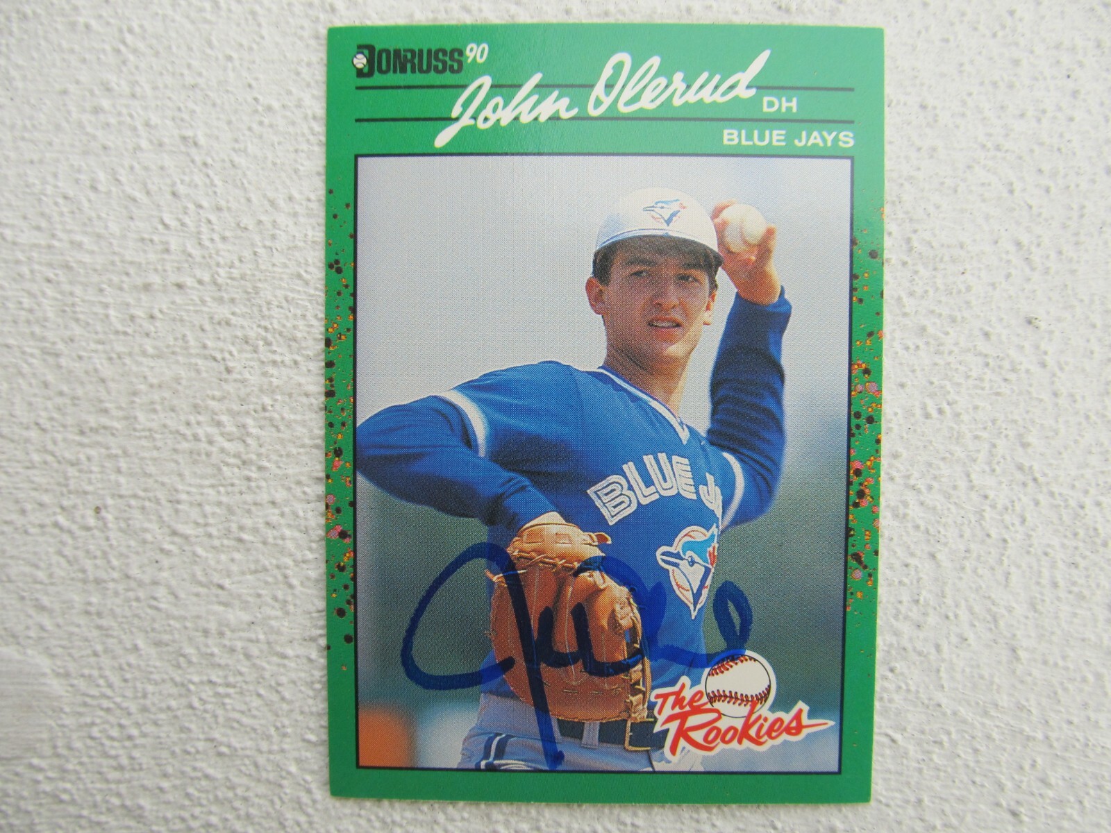 Blue Jays John Olerud Signed Autographed 1990 Donruss The Rookies Nr.Mint