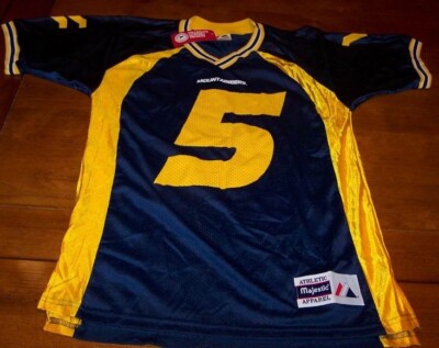 UNIVERSITY OF WEST VIRGINIA #5 FOOTBALL JERSEY MENS SMALL NEW w/ TAG MAJESTIC