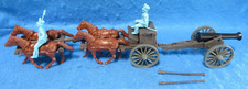 Classic Toy Soldiers ALAMO/NAPOLEONIC 4 horse Limber  Howitzer Light Blue Crew