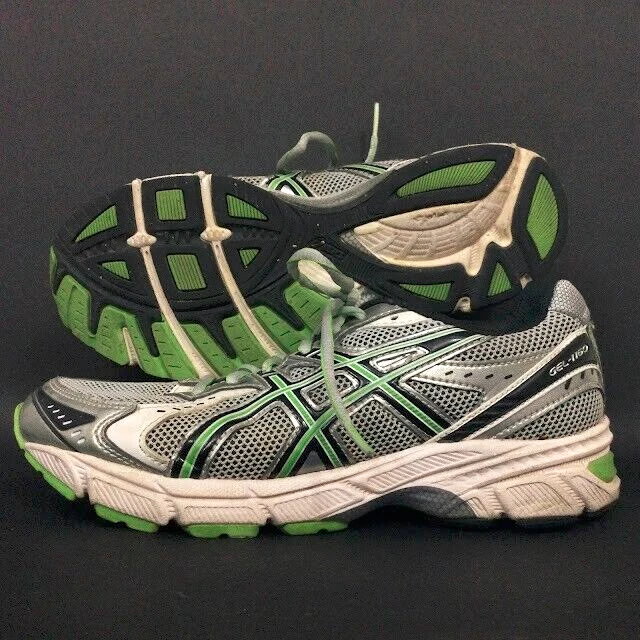 Asics Gel 1160 Men s Sz 6 Gray w Green Black Running Jogging Shoes C038N