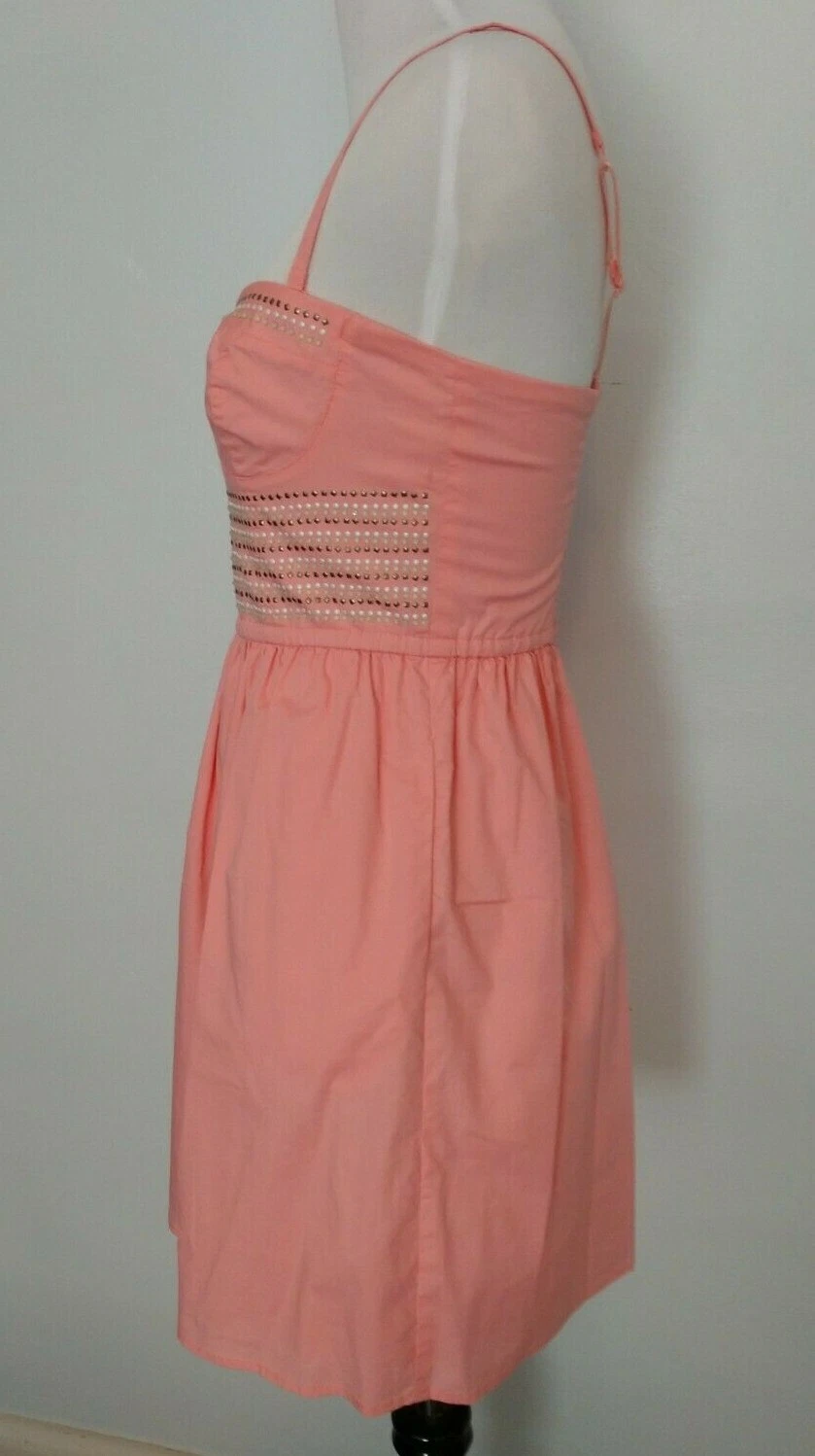 UNDERCOVER DONNA tg 4 VICTORIA'S SECRET PRENDISOLE impreziosito ROSA CORALLO FUMÈ BELLISSIMO