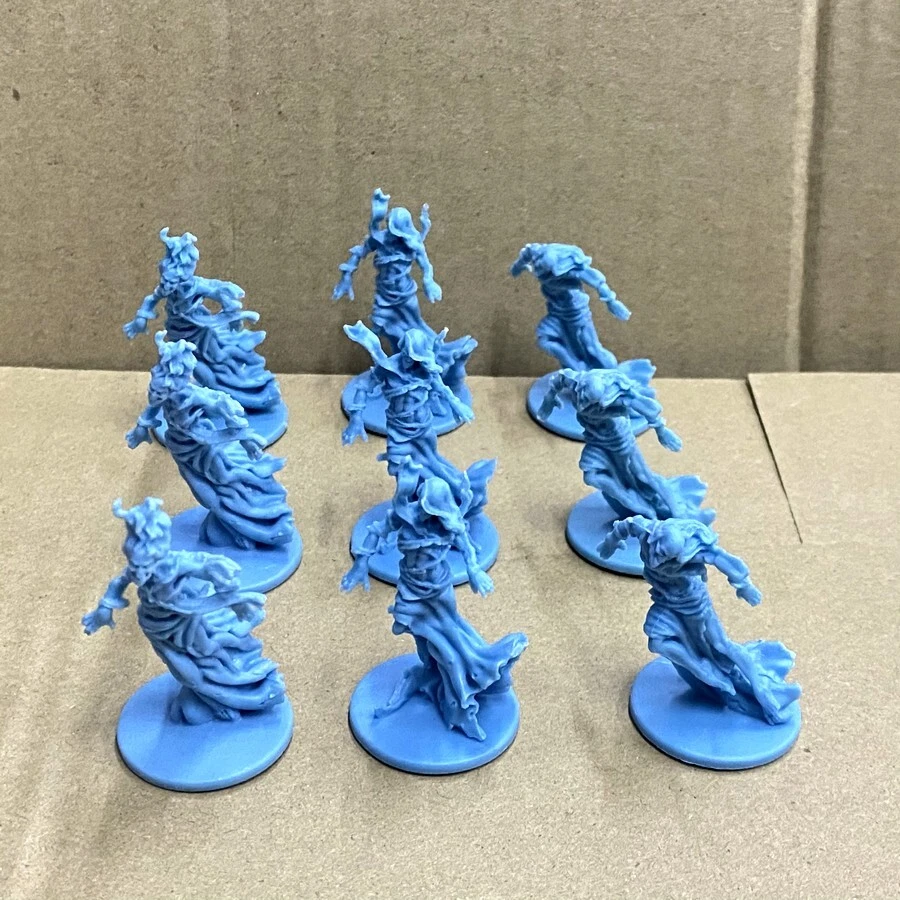 9PCS Zombicide Black Plague Green Horde Spectral Walkers Board Game Minis Toys - Image 2 of 4