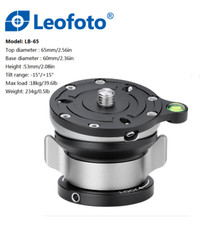 New Leofoto LB-65 Leveling Base with butterfly handle/Max Load: 39.6lb