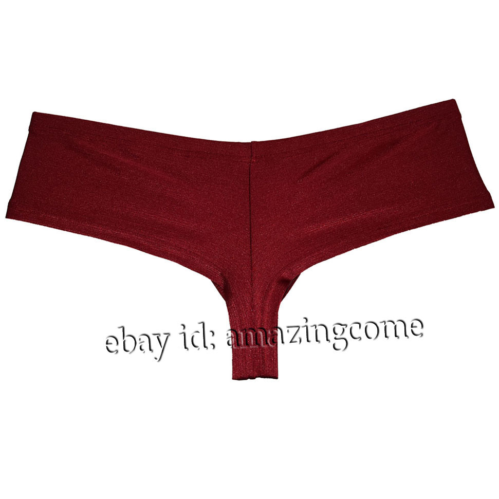 Men Brazilian Bikini Boxer Thong Underwear Soft & Shiny Curvaceous Hip