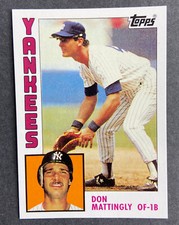 Don Mattingly 2017 Topp Rediscover Reprint 1984 Topps RT-7 New York Yankees