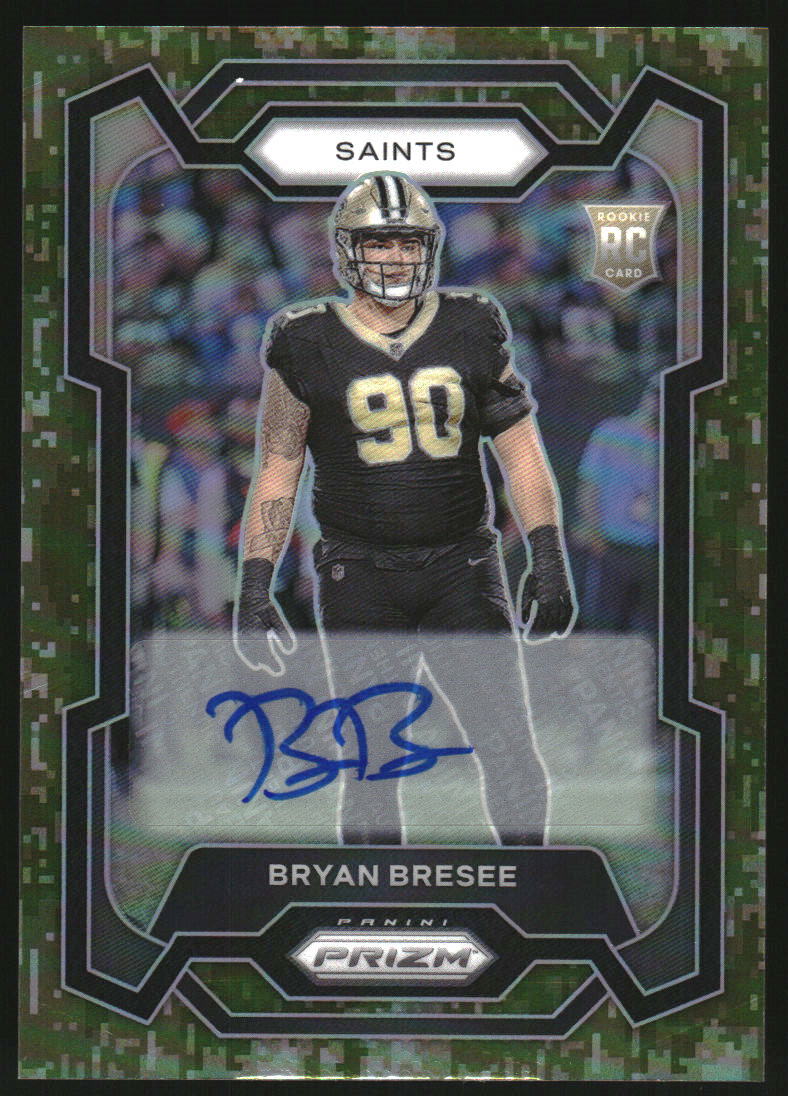 2023 Panini Prizm Autographs Prizms Camo #372 Bryan Bresee RC Auto /25