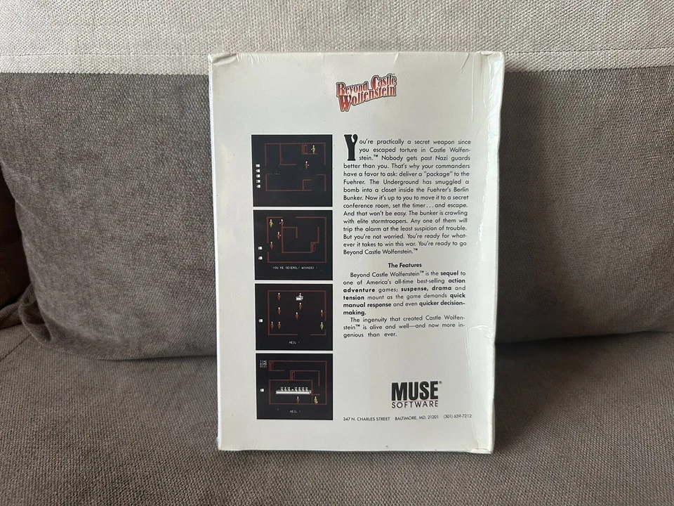 Beyond Castle Wolfenstein - Big Box Edition Atari 400 / Commodore 64 - Image 3 of 4