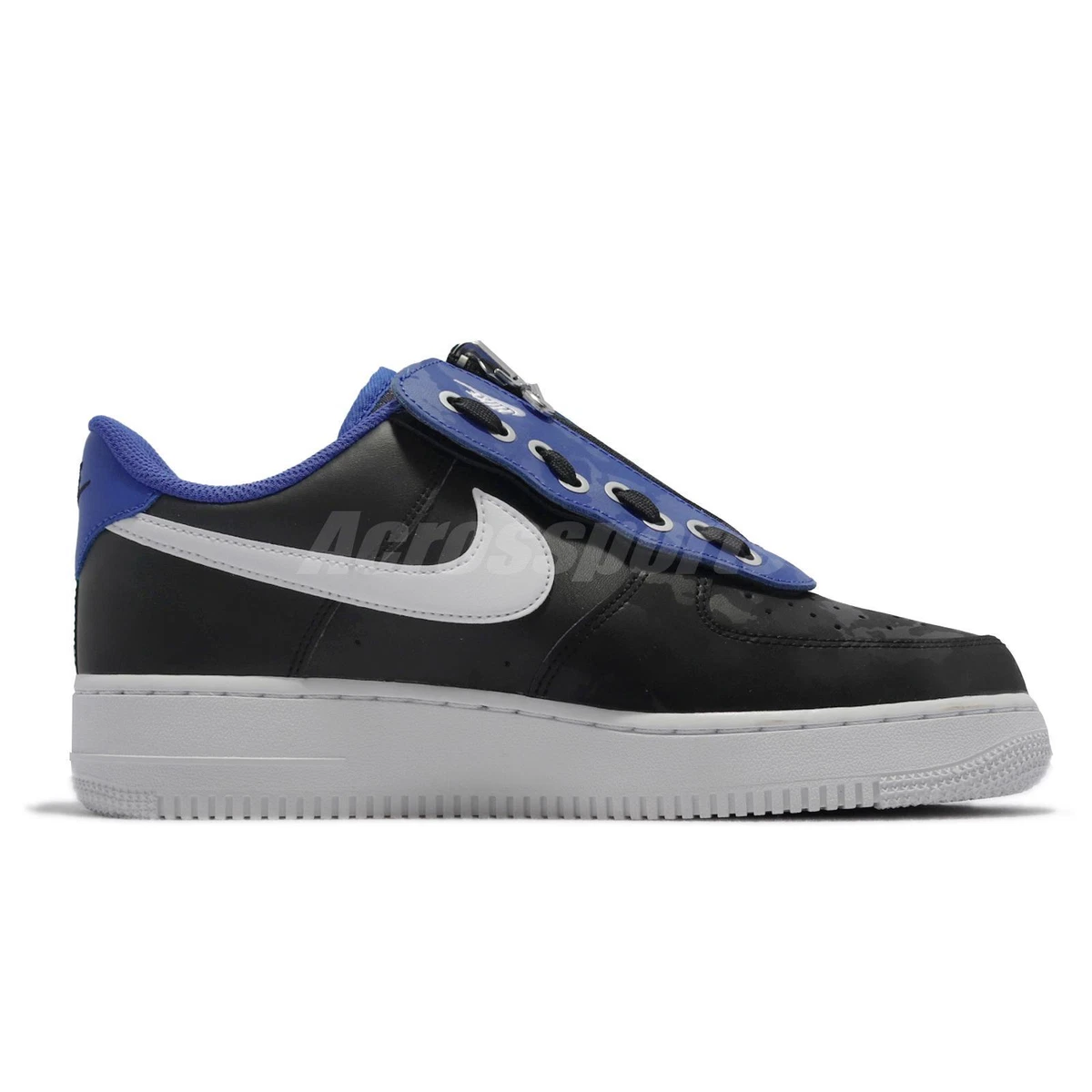 Nike Air Force 1 07 Shroud Black Blue White Men Casual Lifestyle Shoe DC8875-001