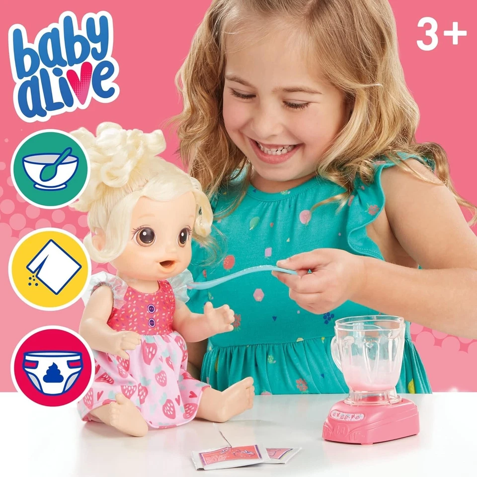 Baby Alive Blond Hair Baby Doll Magical Set for Kids 3 and Up - Image 2 of 4